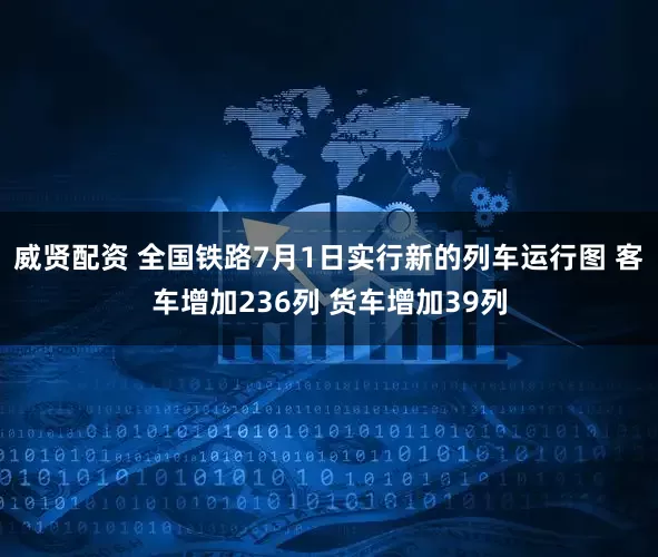 威贤配资 全国铁路7月1日实行新的列车运行图 客车增加236列 货车增加39列
